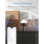 Set of 4 Meross WLAN Smart Plugs compatible with Apple HomeKit WiFi Plug with voice and remote control, 10 amps, no hub