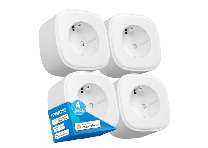 Розумна WiFi розетка 16A 3840W, сумісна з Apple HomeKit, Alexa та Google Assistant, додаток Meross, 4 шт. Розумна WiFi розетка 16A 3840W, сумісна з Apple HomeKit, Alexa та Google Assistant, додаток Meross, 4 шт.