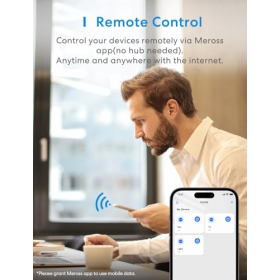 Enchufe WiFi Meross: inteligente, 16 A, con control por voz y app, temporizador