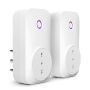 Meross-enchufe inteligente italiano, control de energía, WiFi (tipo L), 16A, 3840W, Control remoto, protección contra sobrecarga, función de temporizador