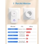 Meross-enchufe inteligente italiano, control de energía, WiFi (tipo L), 16A, 3840W, Control remoto, protección contra sobrecarga, función de temporizador