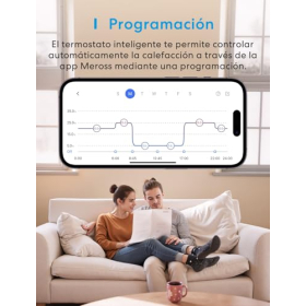 Termostato Meross con Matter, control por voz, programación y 16 A