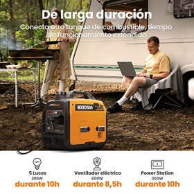 Портативный бензиновый генератор maXpeedingrods 3300 Вт AC/DC/USB с баком 4 л