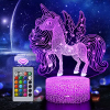 3D Unicorn Night Light for Kids with Remote Control