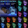 3D Unicorn Night Light for Kids with Remote Control