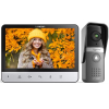 TMEZON 4-wire video intercom with camera, 7-inch monitor, night vision and remote unlocking