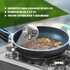 Amig Camping-Gaskocher – 2 Brenner, Gussgrillplatte, Edelstahl