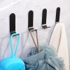 Vista hooks, stainless steel SUS304, self-adhesive, matte black, waterproof, ideal for kitchen and towels
