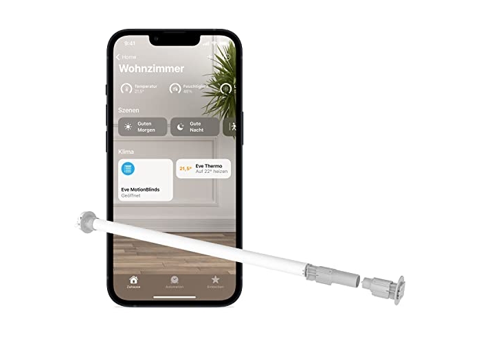 Kit de actualización para persianas enrollables Eve MotionBlinds (Apple Home), motor Bluetooth, sin puente, control de programación Kit de actualización para persianas enrollables Eve MotionBlinds (Apple Home), motor Bluetooth, sin puente, control de programación