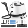Limpiador a vapor multifuncional con 14 accesorios para el hogar y el coche.