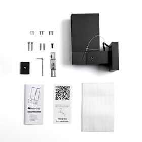 Netatmo NBU-2-NOC-AMZ 2er-Pack Außenkameras, integrierte Beleuchtung, Personenerkennung, 1920p, Autos und Tiere, Aluminium schwarz