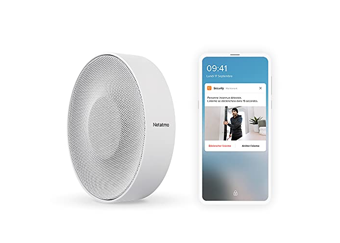 Netatmo Smart Indoor Siren, Wireless, Wi-Fi, 110 dB Netatmo Smart Indoor Siren, Wireless, Wi-Fi, 110 dB