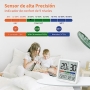 NOKLEAD Innenthermometer-Hygrometer – Mini-Temperatur- und Feuchtigkeitsmessgerät, LCD-Digital-Thermometer, Monitor-Sensor mit Komfortanzeige, Datum, Uhr, Berrcom Heim-Umgebungskalibrierung, 2 Stück