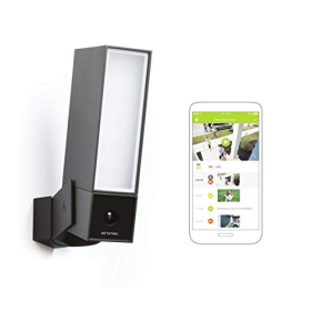 Netatmo NOC01-DE – Smarte Außenkamera mit WLAN und integrierter Beleuchtung (schwarz)