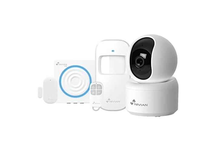 Система сигналізації Nivian WiFi для дому та бізнесу, керування за допомогою застосунку, функція SOS, бездротова Система сигналізації Nivian WiFi для дому та бізнесу, керування за допомогою застосунку, функція SOS, бездротова