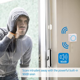 Система сигналізації Nivian WiFi для дому та бізнесу, керування за допомогою застосунку, функція SOS, бездротова
