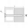 Scell-it OAA10042 Countersunk screws for concrete (7.5 x 182 mm, 50 pieces)