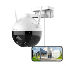 Außenkamera C8C von EZVIZ mit motorisiertem Schwenkbereich und Farb-Nachtsicht