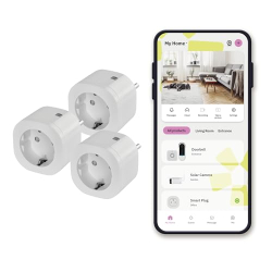OMAJIN by Netatmo Wi-Fi Smart Plugs, 3-pack with energy consumption monitoring