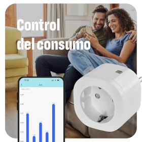 Enchufes inteligentes Wi-Fi OMAJIN de Netatmo, paquete de 3 unidades con monitorización del consumo energético.