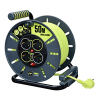 Carrete de cable Masterplug Pro-XT con 4 tomas, protección térmica y cable de 50 m
