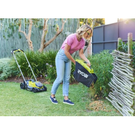 RYOBI 18V One+ Akku-Rasenmäher Ø33cm, Mulch- & Sammelfunktion, Kompakt