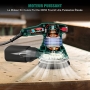 HYCHIKA Orbital Sander – 300 W, 6 Speeds, 13000 rpm, with Dust Extractor and 12 Sanding Discs 125 mm