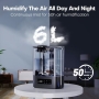 CONOPU OZJ21S07 ultrasonic humidifier, 3L capacity, with aromatherapy function, night mode and automatic shutdown.