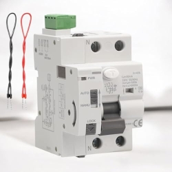 Self-resetting circuit breaker Class A, 40 A, 30 mA, 6 Ka, DIN rail, with automatic reclosure