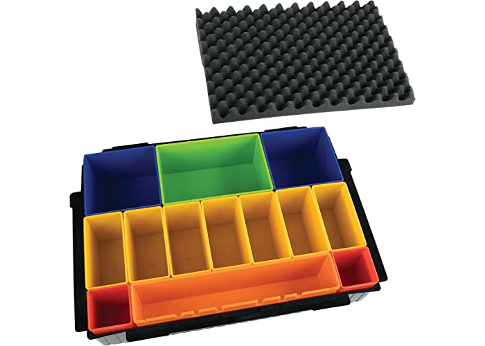 Makita MAKPAC Ordnungs-Set – 14-teilig mit farbigen Boxen & Deckelpolstern Makita MAKPAC Ordnungs-Set – 14-teilig mit farbigen Boxen & Deckelpolstern