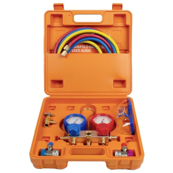 BACOENG Manómetro de colector de CA para refrigerante R134A R410A R407C R32