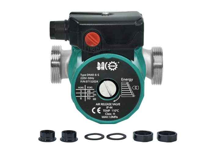 BACOENG stainless steel heating circulation pump, 25-6, 130 mm, 220 V BACOENG stainless steel heating circulation pump, 25-6, 130 mm, 220 V