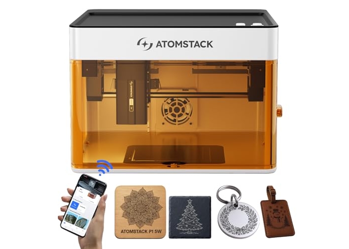 Atomstack P1 Mini Laser Engraver, 5W, Dual CoreXY, 110x110mm Atomstack P1 Mini Laser Engraver, 5W, Dual CoreXY, 110x110mm