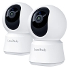 LAXIHUB P2 360° 2PC камера, 1080p FHD поворотно-нахильна камера для спостереження за дитиною
