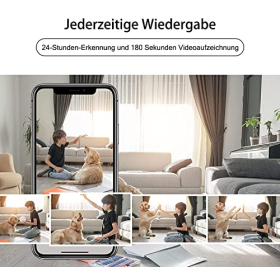 LAXIHUB P2 360° 2PC камера, 1080p FHD поворотно-нахильна камера для спостереження за дитиною