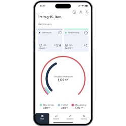 Medidor de electricidad inteligente Powerfox, WiFi, datos en tiempo real y aplicación de energía