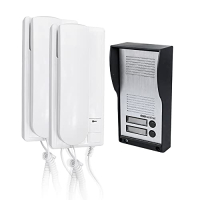 SCS Sentinel - Audio Türsprechanlage für 2 Wohnungen, 2 Handsets, 1 Türstation, 2 Netzteile - AudioKit Duo