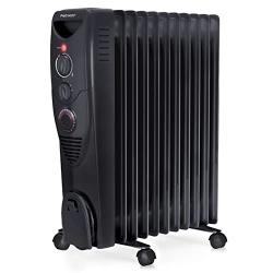 Pro Breeze 2500 W energieeffizienter Ölradiator, 11-Lamellen-Elektroradiator, integrierter Timer