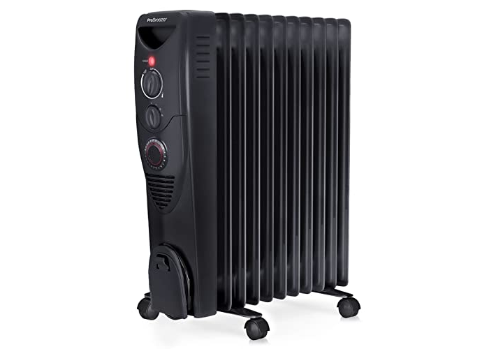 Pro Breeze 2500 W energieeffizienter Ölradiator, Elektroradiator mit 11 Lamellen, integrierter Timer, 3 Heizstufen, einstellbarer Thermostat und Sicherheitsabschaltung (schwarz) Pro Breeze 2500 W energieeffizienter Ölradiator, Elektroradiator mit 11 Lamellen, integrierter Timer, 3 Heizstufen, einstellbarer Thermostat und Sicherheitsabschaltung (schwarz)