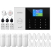 GSM Smart Home Alarm Kit - WiFi, Siren, Sensors & Remote Control (24 pieces)