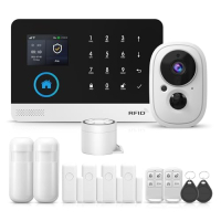 Wireless PGST Smart Alarm Set, 13-piece, with camera & app control