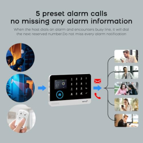 Wireless PGST Smart Alarm Set, 13-piece, with camera & app control