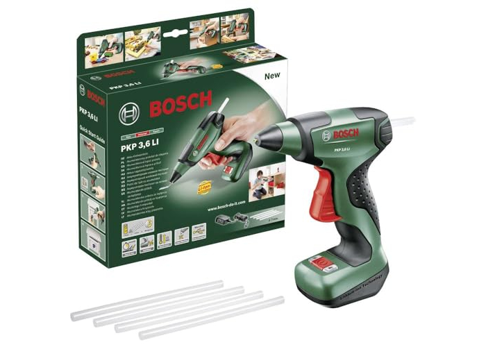 Bosch PKP 3.6 LI - Термоклеевой пистолет, 50 Вт, 3,6 В Bosch PKP 3.6 LI - Термоклеевой пистолет, 50 Вт, 3,6 В