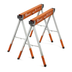 Caballetes plegables Bora Workhorse XT 2, altura ajustable, robustos para profesionales