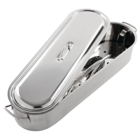 Fischkochtopf aus Edelstahl von KitchenCraft für Induktionsherde