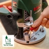 Fresadora Bosch POF 1400 ACE, 1400 W, 3 pinzas, broca para fresadora, estuche