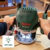 Fresadora Bosch POF 1400 ACE, 1400 W, 3 pinzas, broca para fresadora, estuche