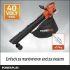 Akkublasgerät 3-in-1 Blasen, Saugen & Zerkleinern 40V – Powerplus