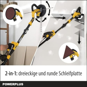 PowerPlus POWX0477 Sander for walls and ceilings, 710 W, combi