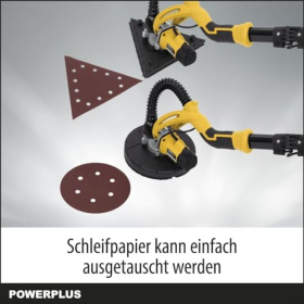 PowerPlus POWX0477 Sander for walls and ceilings, 710 W, combi